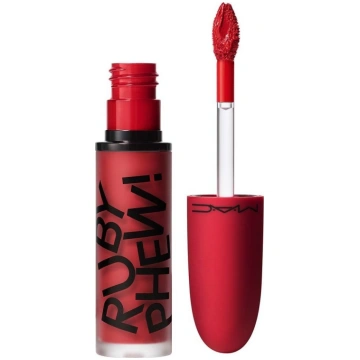 MAC Powder Kiss Matte Liquid Lipstick Ruby Boo Red