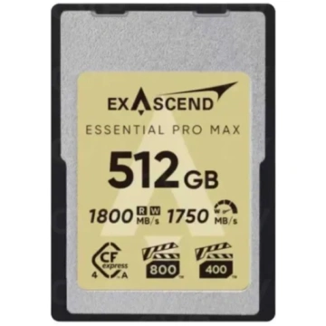 Exascend Essential Pro Max PCIe Gen4x2 CFexpress T