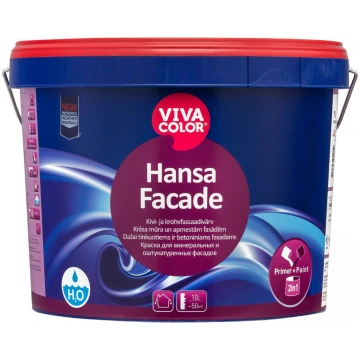Fasādes krāsa Vivacolor Hansa Facade LA 9L