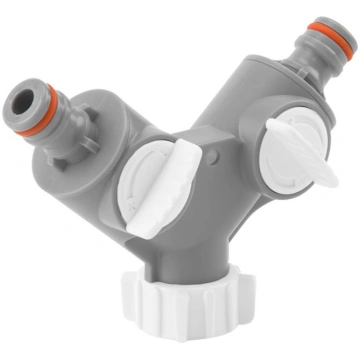 T-veida savienojums ar vārstiem 3/4", WHITE LINE, 