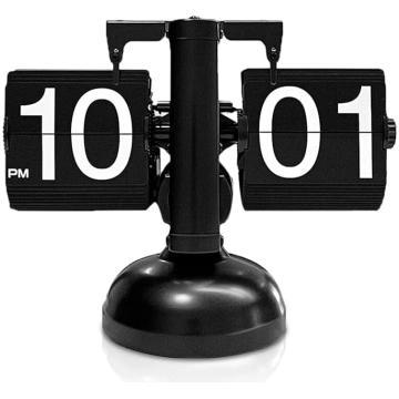 Cyrank Flip Clock, Retro Digital Flip Down Clock R