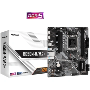 ASROCK B650M-H/M.2 + AM5 2DDR5 HDMI/DP Micro ATX B