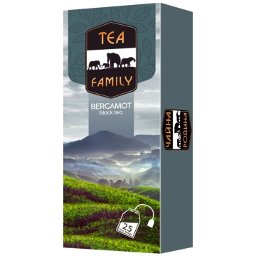 Tēja Tea Family paciņās, "Bergamot" 25x1.5g