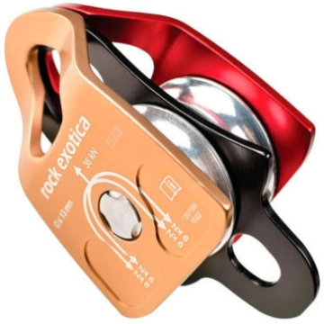 Rock Exotica Machined Rescue Double Sheave Pulley.