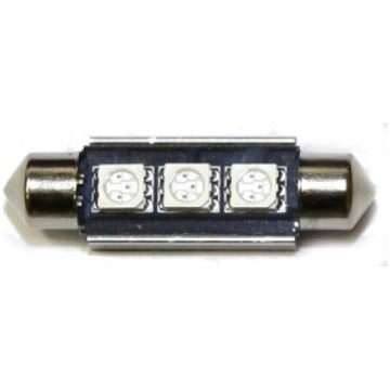 LED lampa 3d, CB, C5W, 36mm, balta