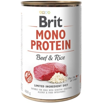 BRIT Mono Protein Beef & Rice 400 g monoproteīnu p