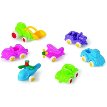 Viking Toys Pojazdy Mini Chubbies Fun Colors 7szt.