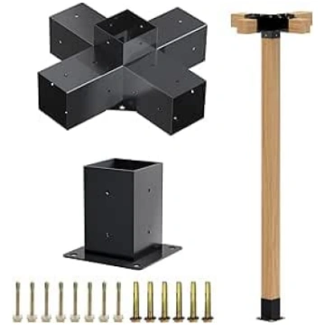 Pergolas komplekts - 5 veidu stūra kronšteins, tai