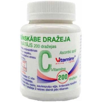 ASKORBĪNSKĀBE Dražeja N200 Viola Farma