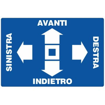 Cartello direzione comandi gru Segnaletica Centro 