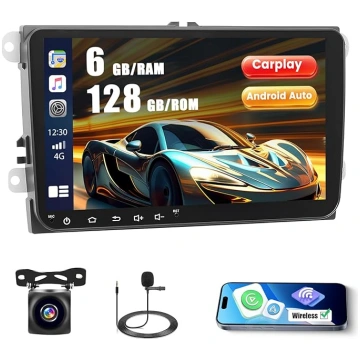 Roinvou 6G + 128G Android 15 auto radio VW Golf 5