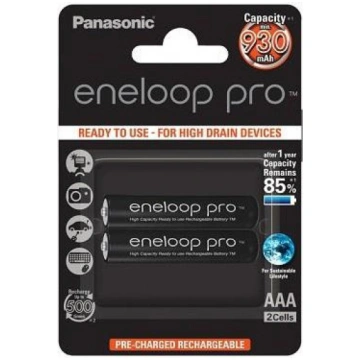 Uzlādējamās baterijas Panasonic, AAA, 930 mAh, 2 g