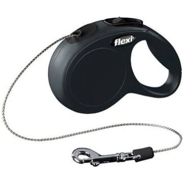 Flexi automātiskā pavada Classic M, melna, 8 m