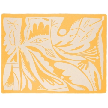 Dzeltens pleds 165x200 cm Lino – noo.ma