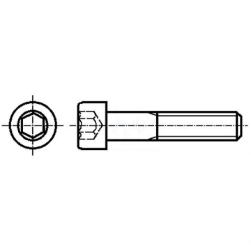 Screw | M5x40 | DIN: 912 | Head: cheese head | imb