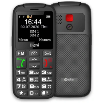 Telefons eSTAR Digni Talk Senior Dual SIM Black