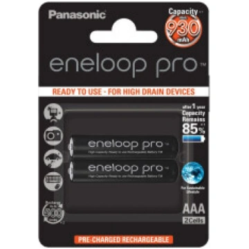 Panasonic eneloop AAA/HR03, 930 mAh, Rechargeable 