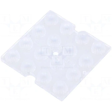 LED lens | square | Mat: PMMA plexiglass | transpa