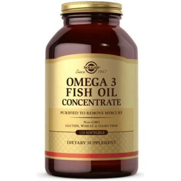 SOLGAR Omega 3 - zivju eļļas koncentrāts (120 kaps