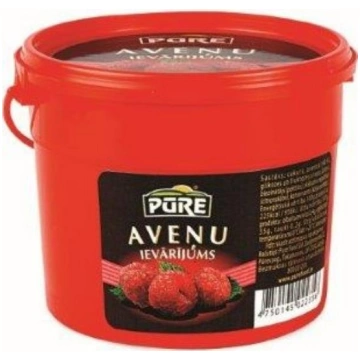 PŪRE ievārījums Aveņu, 410g PURATOS