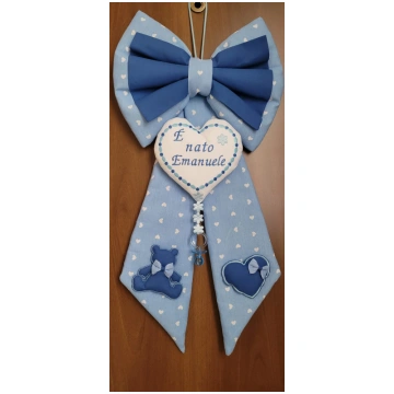 Handmade Birth Bow 65x32cm plus Customizable Dummy