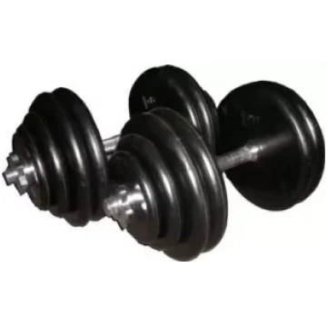 2x28kg saliekamas gumijotas hanteles HM28