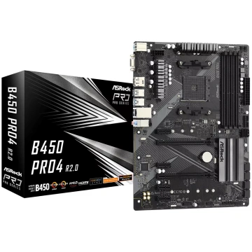 Mātesplate ASRock B450 PRO4 R2.0 AMD B450 Socket A
