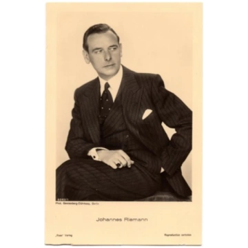 Vintage postcards-cinema star Johannes Riemann