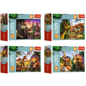 TREFL Mini Maxi puzle Dinozauri, 20 gab
