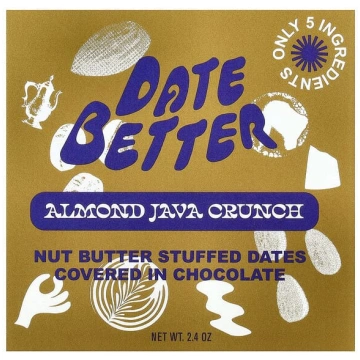 Date Better Snacks, Dates, Almond Java Crunch, 2.4