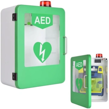 HSRG AED defibrilatora glabāšanas skapis, sirds de