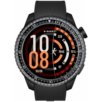 Viedais pulkstenis Garett Compass GPS, melns krās