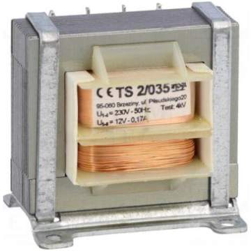Transformer: mains | 2VA | 230VAC | 12V | 170mA | 