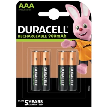 Uzlādējamās baterijas Duracell AAA / R03, 900mAh, 