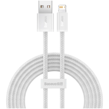 Baseus Dynamic cable USB to Lightning 2.4A 2m Whit