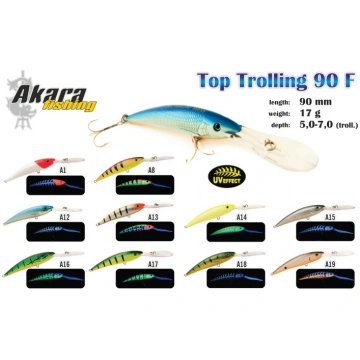 Boблep AKARA «Top Trolling» 90 F (17 гp., 90 мм, ц