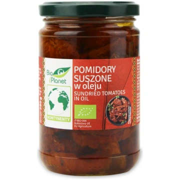Bio Planet BIO saulē kaltēti tomāti eļļā, 280g