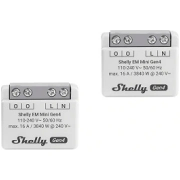 SHELLY EM Mini Gen4 Energy Meter, 2 pieces EM Mini