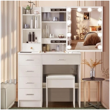 Dressing Table with Mirror, Dressing Table with LE