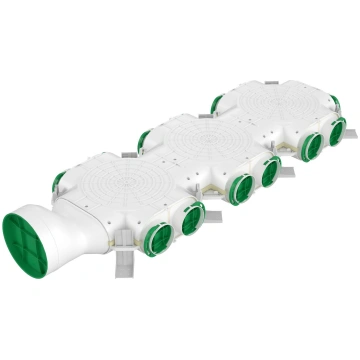 Plastmasas gaisa sadales kolektors ar 14 pieslēgum