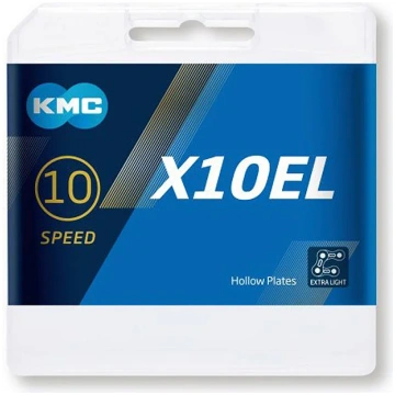 Ķēde - KMC X10EL Gold - BX10ELT14 - 10 ātrumi, 1/2