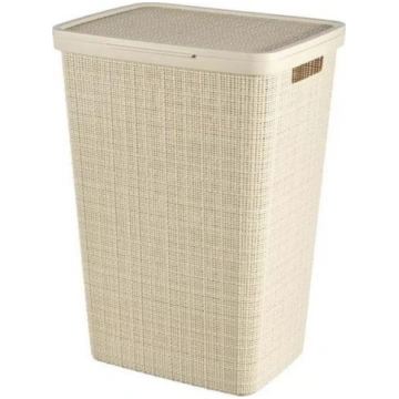 Curver NATURAL STYLE laundry basket 58L Cream ( 24