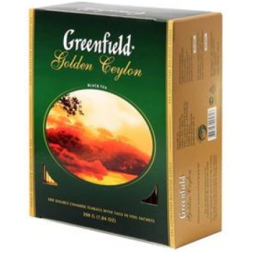 GREENFIELD Golden Ceylon melnā tēja 100x2g