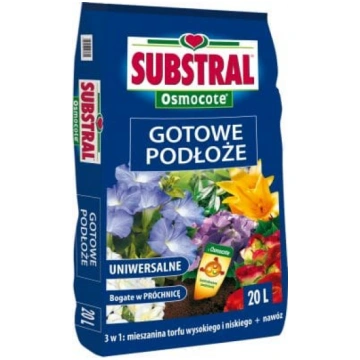 Augsne telpaugiem universālā + Osmocote mēslojums 