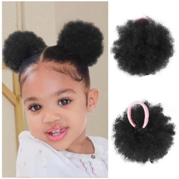CLQYXRMVC Unordentlicher Haarknoten 2 Stück Afro P