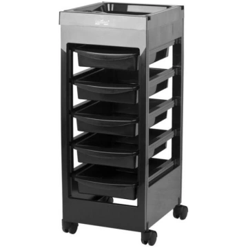 Gabbiano hairdressing trolley 048A black