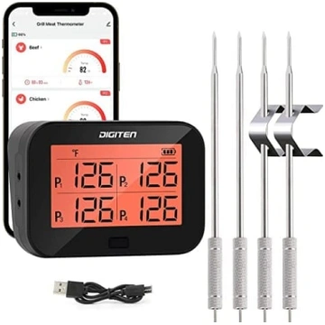 Digitālais Bluetooth BBQ grila gaļas termometrs ar