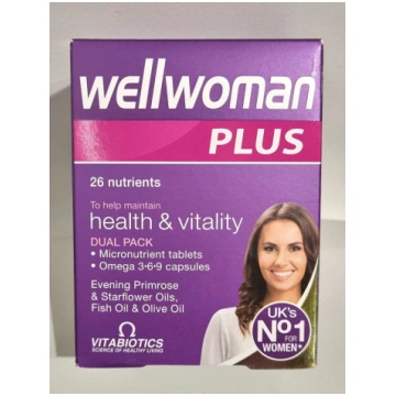 Wellwoman Plus Omega 3-6-9, 28 tabletes un 28 kaps