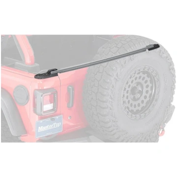 Corner tailgate bar retainers MasterTop