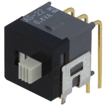 Switch: slide; Pos: 2; DPDT; 0.01A/28VAC; 0.01A/28